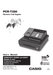 Casio PCR-T273 User`s manual