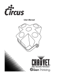 Chauvet Circus User manual