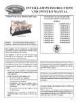 White Mountain Hearth P)-1 Owner`s manual