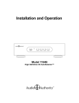 Audio Authority 1362 User manual