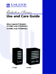 U-Line 2115WC Troubleshooting guide