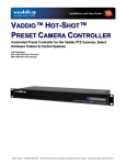 VADDIO HOT-SHOT User guide