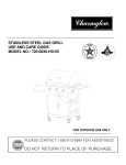 Charmglow 720-0036-HD-05 Operating instructions