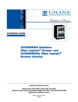 U-Line 2275DWRWOL Installation guide