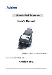 Avision FL-1213H User`s manual
