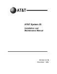 AT&T DEFINITY 7300 series Instruction manual