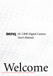 BenQ DC C800 User`s manual