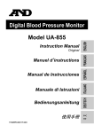 A&D UA-855 Instruction manual