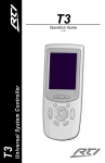 Remote Technologies T3-V Operating instructions