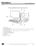 HP 8000 - Elite Convertible Minitower PC QuickSpecs
