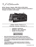 Schumacher Electric SE-1562A Owner`s manual