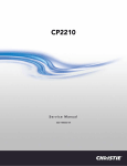 Christie CP 2210 Service manual