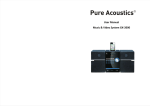 Pure Acoustics AV-1080 User manual