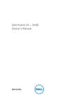 Dell Dell Vostro 14 - 3446 Owner`s manual