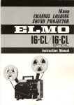Elmo 16-CL Optical Instruction manual