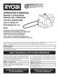 Ryobi P545 Operator`s manual