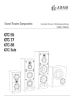 Adam GTC 88 Technical data