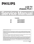 Philips 42PFL5704D Service manual