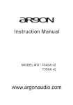 argon audio 7340A v2 Instruction manual