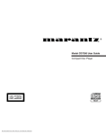 Marantz CD7300 User guide