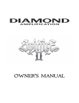 Diamond Amplification Spitfire II Owner`s manual