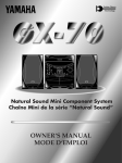 Yamaha GX-700RDS Owner`s manual