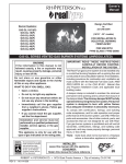 R.H. Peterson G45-GL-24 Owner`s manual