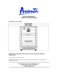 Avanti WCR5449SS Instruction manual