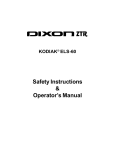Dixon KODIAK ELS 60 Operator`s manual