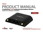Cradlepoint COR IBR600 User manual