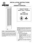 Empire Comfort Systems GWT-35-2(SG Owner`s manual