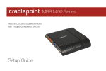 Cradlepoint MBR1400W Setup guide
