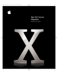 Mac OS X Server (v10.3 or Later): Migration (Manual)