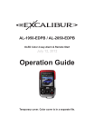 Excalibur AL-1950-EDPB Installation manual