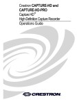 Crestron CAPTURE-HD Specifications