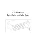 Axis 250S Installation guide