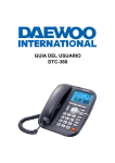 Daewoo DTC-21 V1 User guide