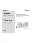 Sharp CD-XP200W Specifications