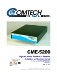 Comtech EF Data CME-5200 Specifications