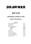 Drawmer DF330 Specifications