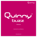 Quinny buzz Instruction manual