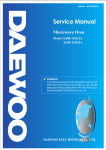 Daewoo KOR-161GM Service manual