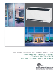 ClimateMaster Console CCE Series Specifications