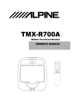 Alpine TCS-V430A Owner`s manual