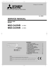 Mitsubishi Electric MSZ-A09RV-WH Service manual