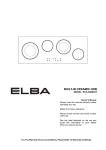 Elba ECH-A9004ST Owner`s manual