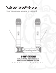 VocoPro VHF-3308 Operating instructions