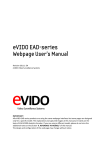 Evido EAD-D2000 Hardware manual