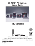 Watlow Electric EZ-ZONE PM User`s guide