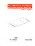 Sierra Wireless Writing an embedded application loader Specifications